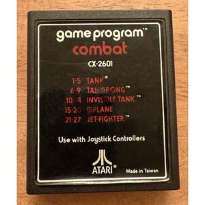 Atari 2600 Game Program‎ Combat CX-2601 Video Game Only Working